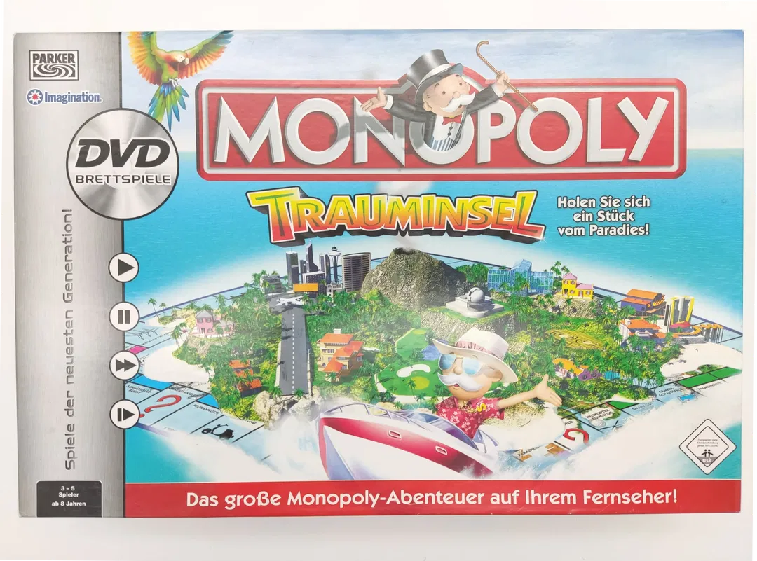 Monopoly Trauminsel - DVD Brettspiel - Parker - Bild 1