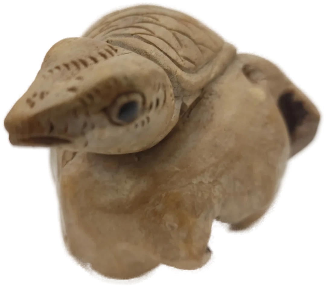 Schildkrötenfigur aus Wurzelholz | Handgeschnizte Glücksbringer – Bild 3