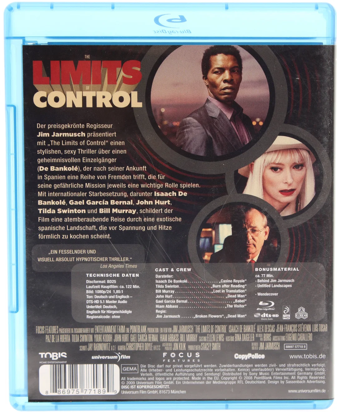 Blu Ray "The Limits of Control" | Thriller / Arthouse | Jim Jarmusch – Bild 3