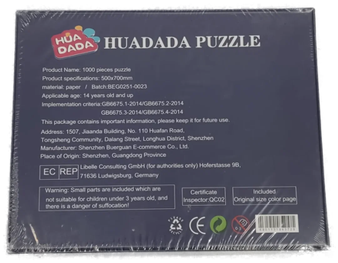 HUADADA Puzzle, 1000 Teile/VENEDIG/ Nagelneu in Originalverpackung, fabrikversiegelt!!! – Bild 2