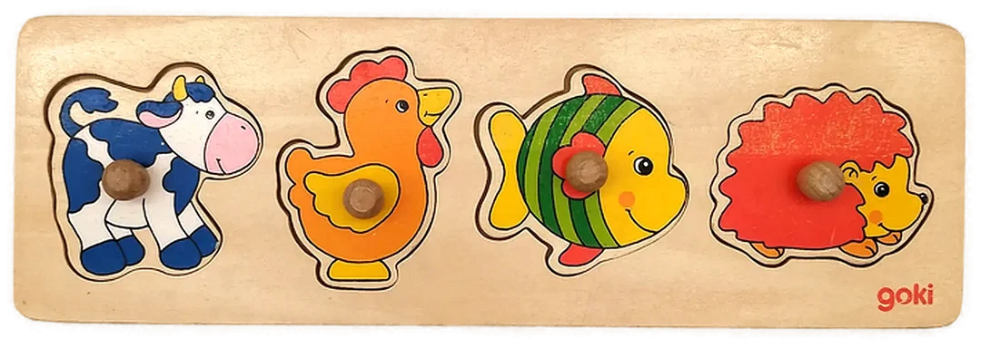 goki Tier-Holzlegespiel - für die ganz Kleinen! - Bild 1