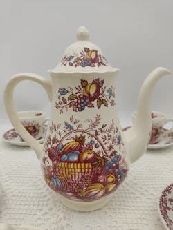 Royal Tudor 'Fruits & Flowers' Kaffee- und Teeservice Keramik | Englischer Schatz - Bild 8