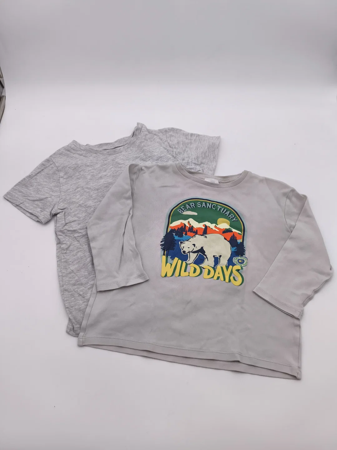 2 tlg. Bekleidungsset, Junge, Gr. 110/116, Shirt kurzarm, Shirt langarm – Bild 5