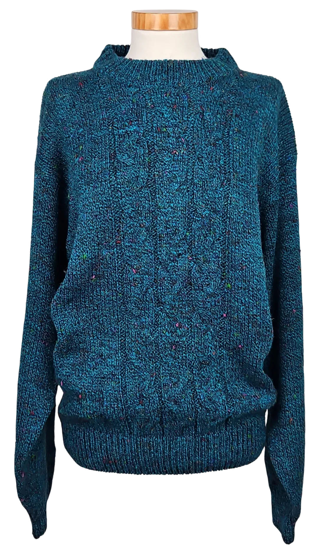 Huber trikot Damen Vintage Pullover, blau - Gr. XL  - Bild 1