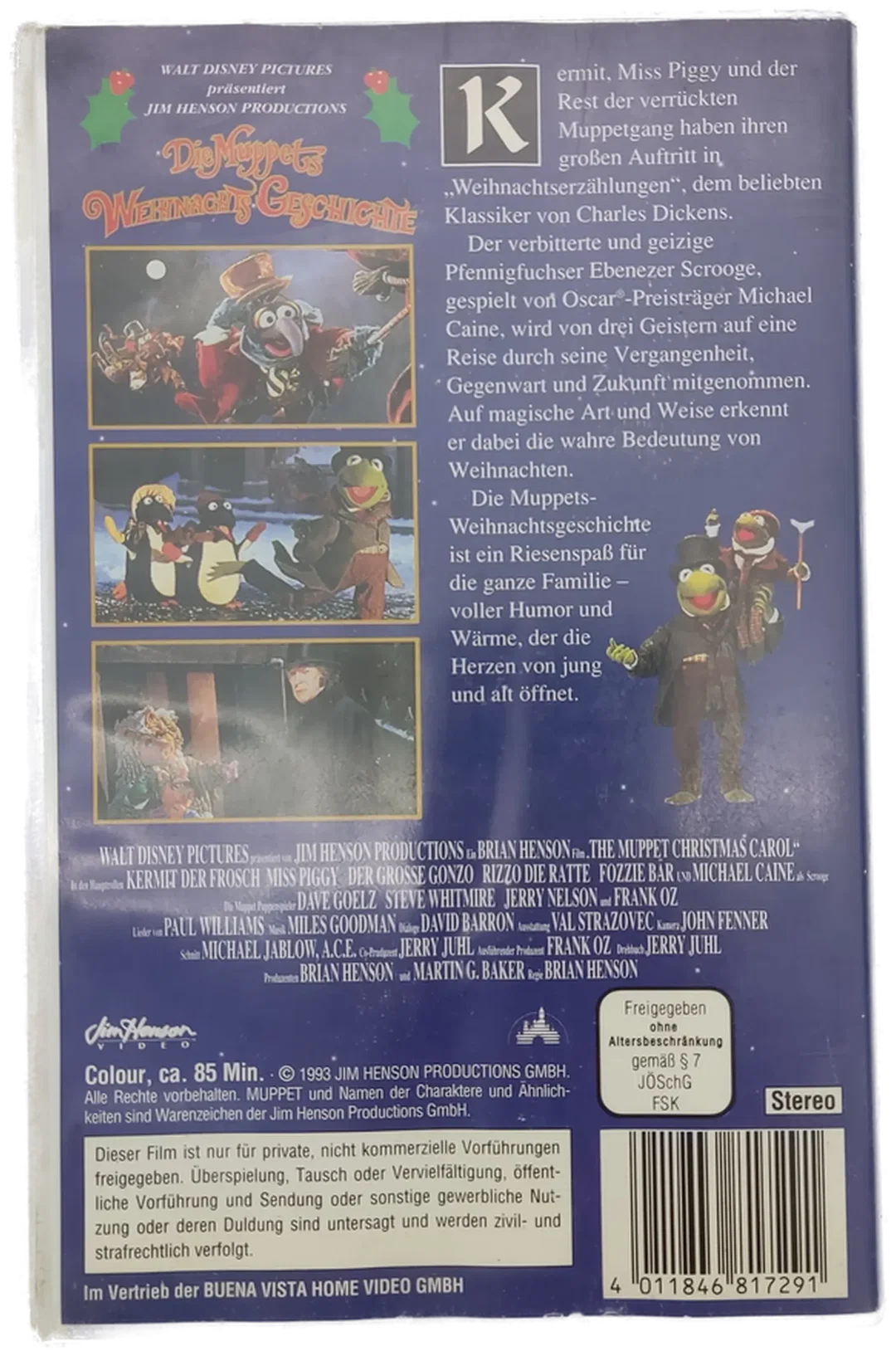 Die Muppets WEIHNACHTS GESCHICHTE  - VHS – Bild 2