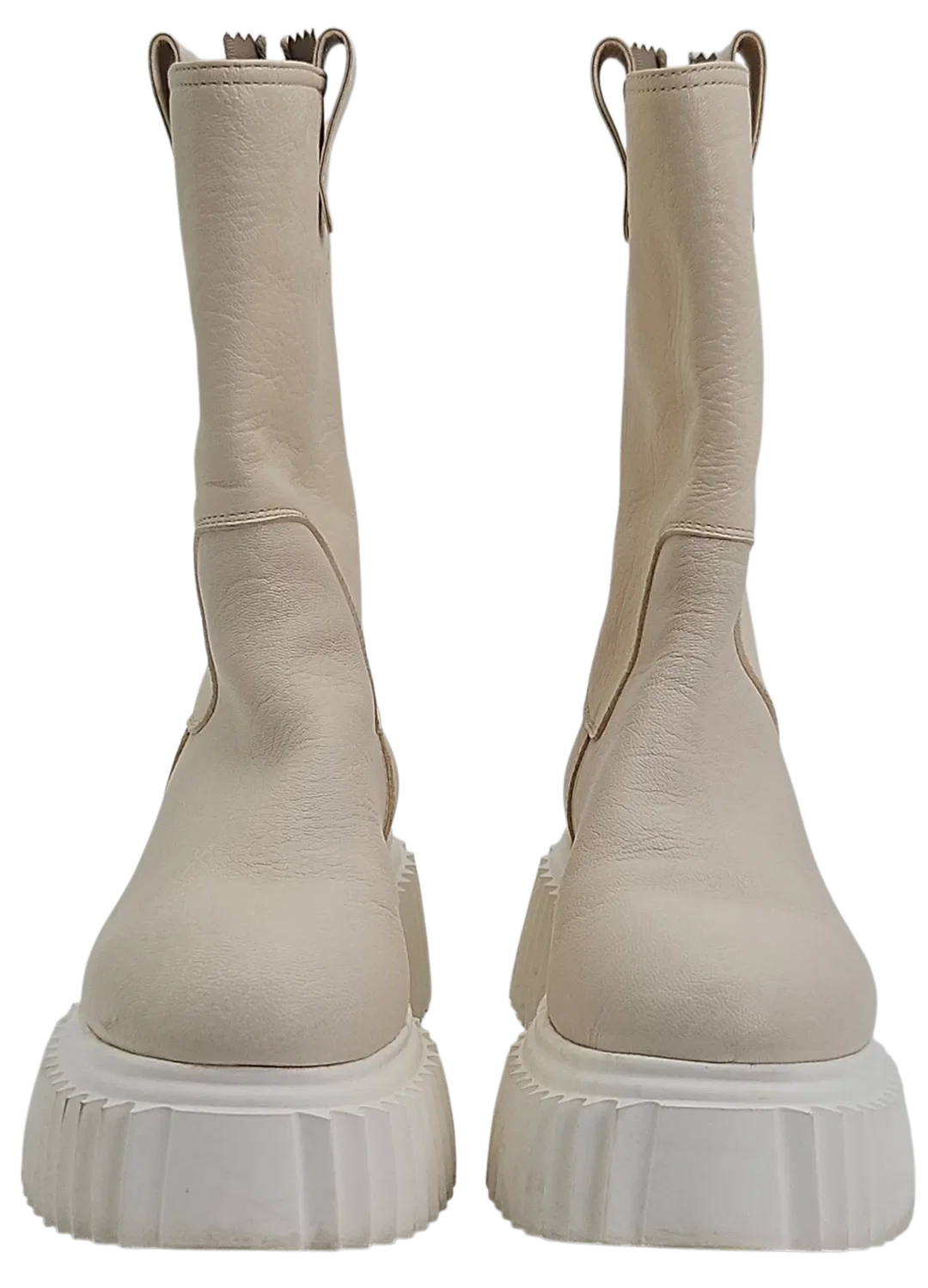 AGL Damen Plateau Leder Boots, creme - Gr. 36 – Bild 4
