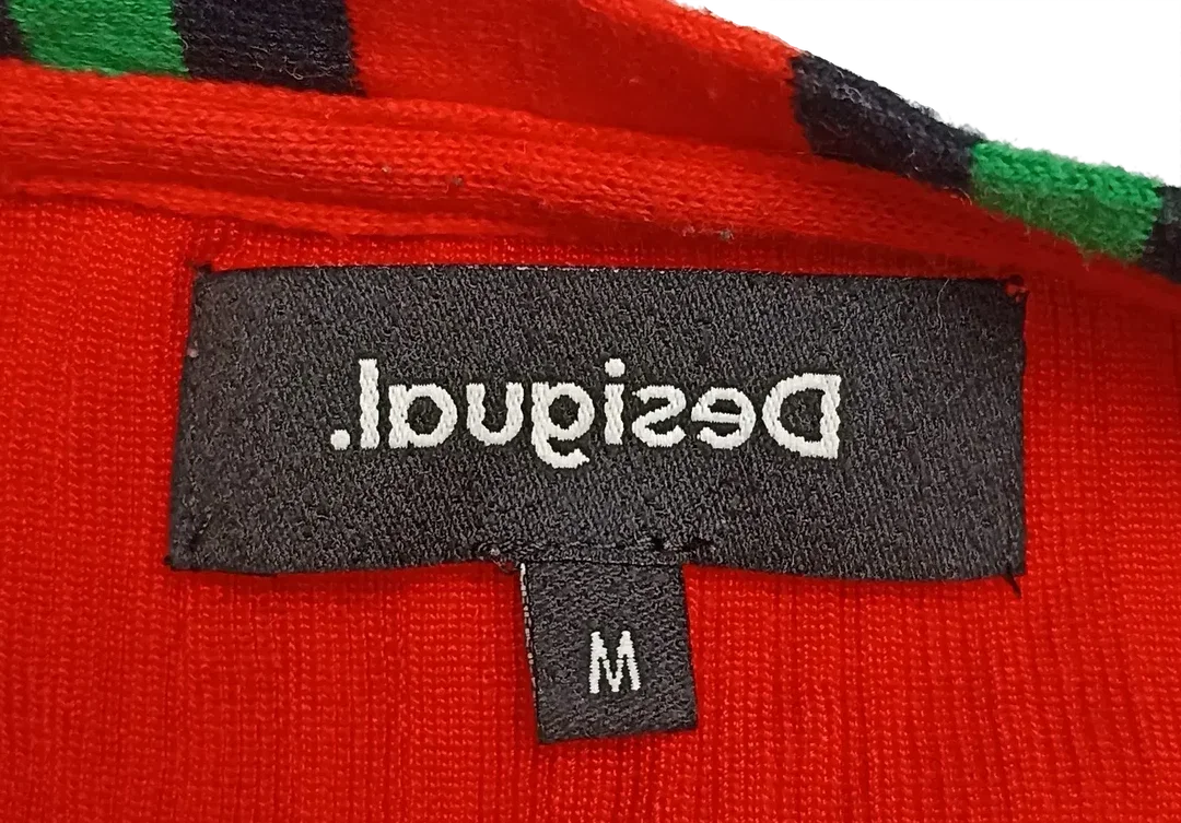 Desigual Damen Pullover rot mit Glasperlen gemustert  Gr. M – Bild 4