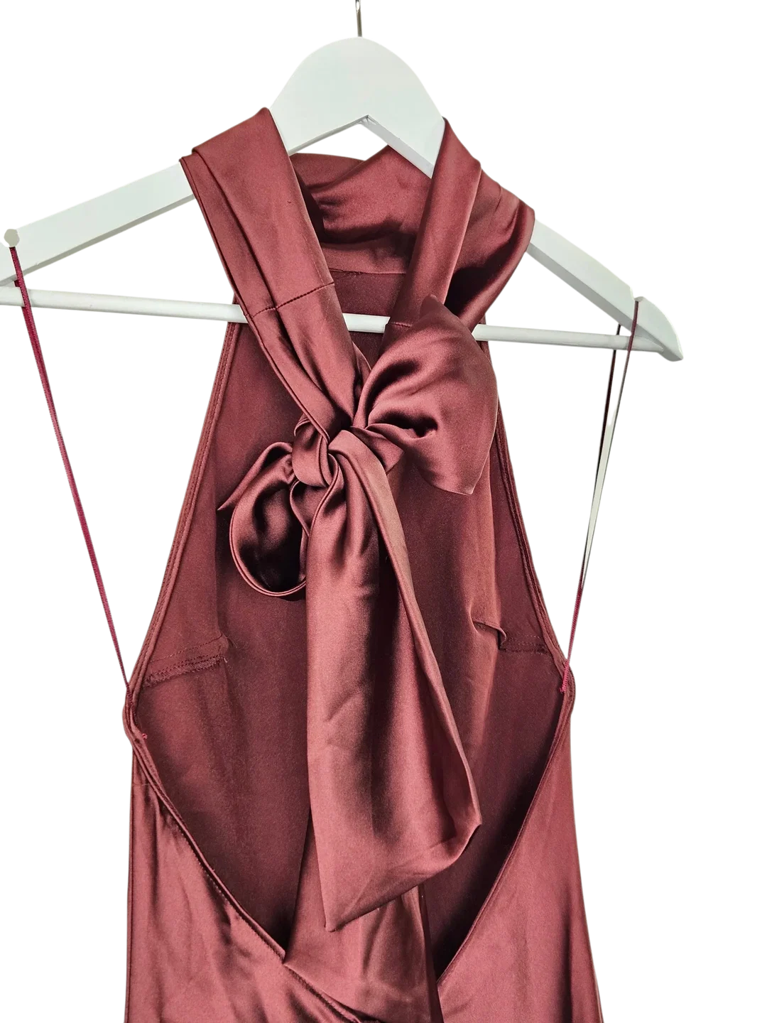ZARA Damen Maxikleid, bordeaux - Gr. XS – Bild 3