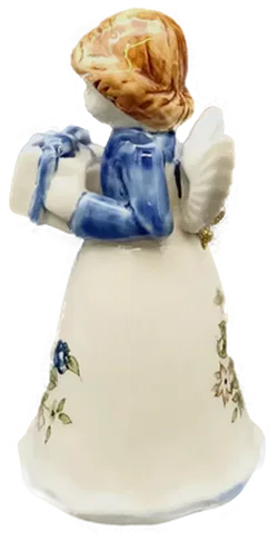 Weihnachtsglocke Engel gemustert - Bild 4