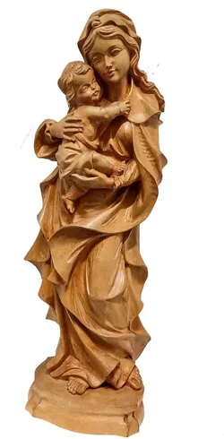 Klassische Madonna mit Kind aus Holz