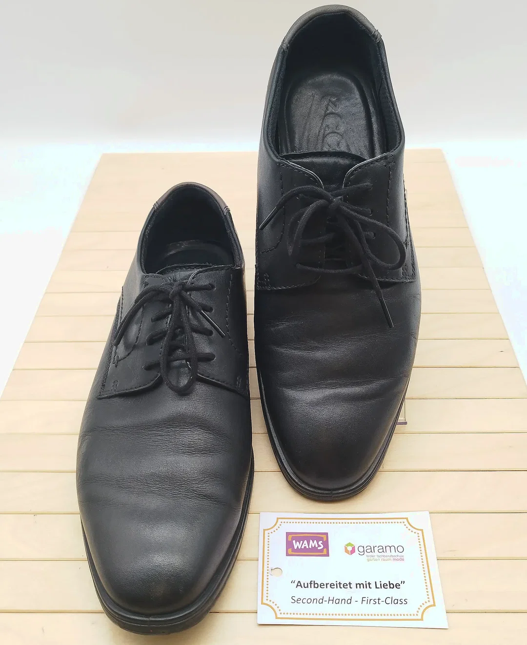 Ecco Herren Halbschuhe Leder Gr. 43 - neu besohlt  - Bild 1