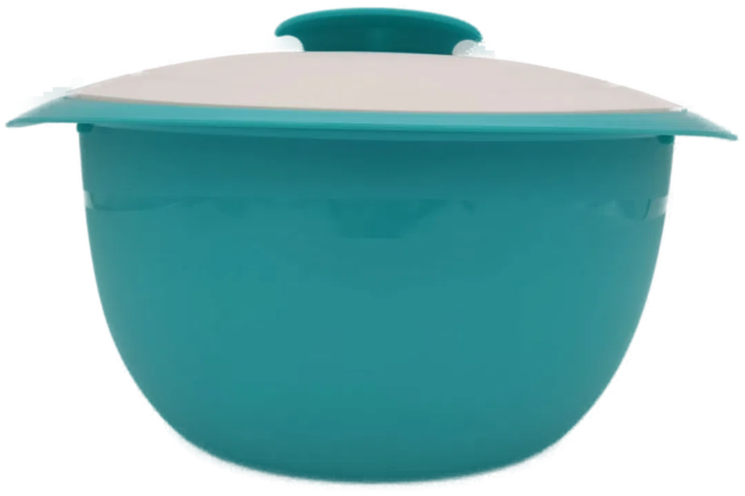 Tupperware Schüssel türkis/weiß 3,5 L - Bild 1