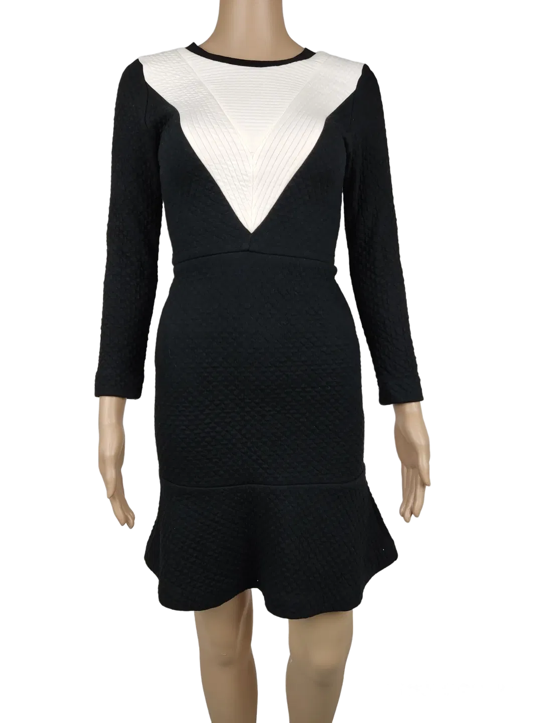 Sandro Damen Kleid schwarz/weiß - Gr. S - Bild 4