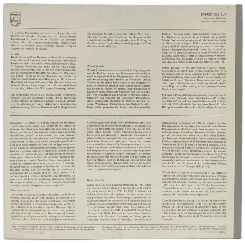 Vinyl LP - Schostakowitsch - Sinfonie Nr. 5 – Bild 2