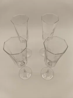 4 Sektgläser, schöner Schliff - Bild 4