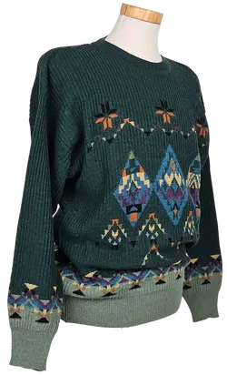 JOCKEY Vintage Herren Pullover, grün - Gr. M  - Bild 2