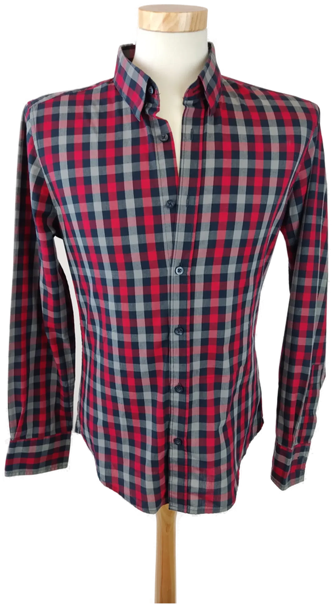 SMOG Herrenhemd mehrfarbig kariert - Gr. M (Slim fit) - Bild 1