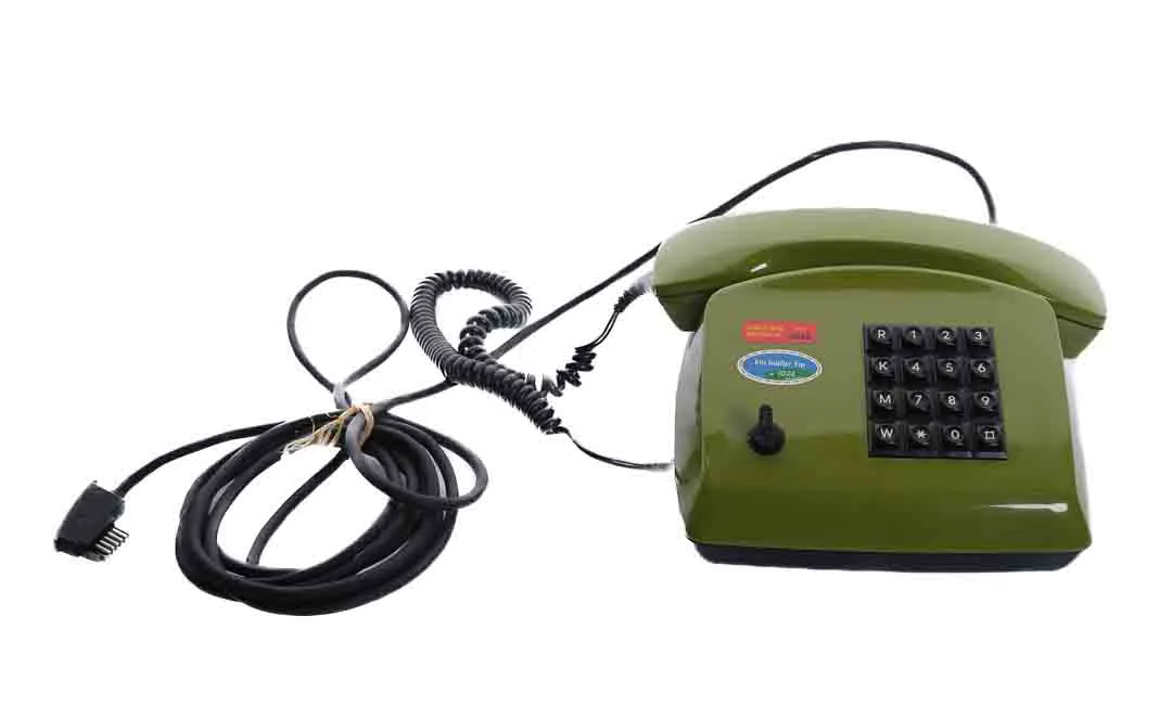 Tastentelefon Grün mit Kabel – Bild 2