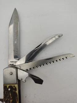 Mikov Fixir Jagdtaschenmesser mit Lederscheide | Tschechoslowakischer Schatz – Vorschau 5