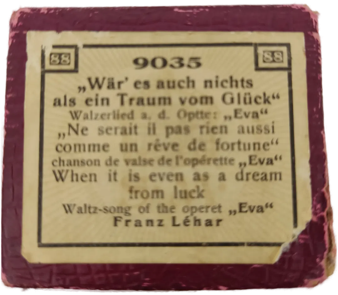 Musikrolle für ein altes Pianola (selbstspielendes Klavier) - Bild 1