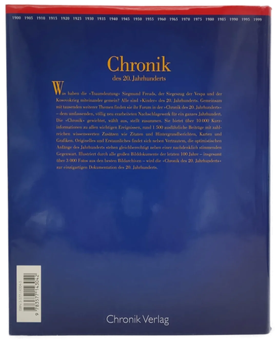 Buch "Chronik des 20. Jahrhunderts" - Chronik Verlag – Bild 2