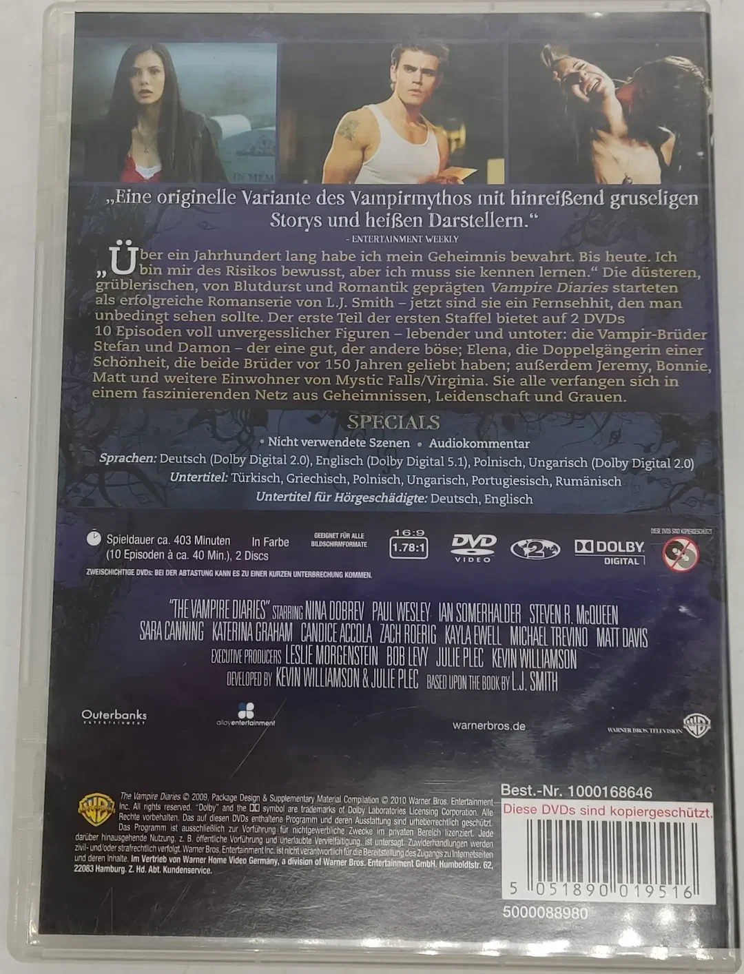 2 DVD's "The Vampire Diaries" Die erste Staffel  Teil 1 – Bild 3