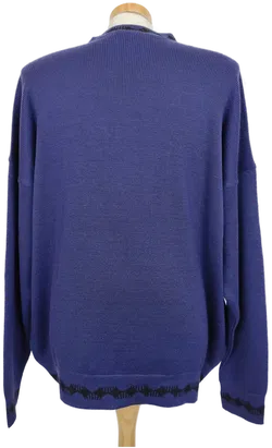 Versace Herren Strickpullover violett Gr. XXL - Bild 2
