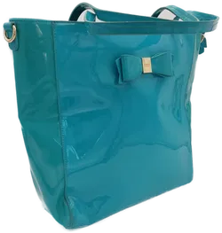 LYDC London Shopper in Lackoptik, türkis - Bild 5