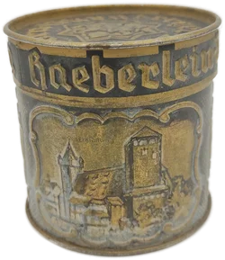 Nürnberger Lebkuchendose Gold, geprägtes Relief | Vintage-Schatz - Bild 1