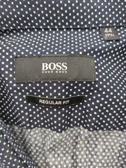 Hugo Boss Herren Hemd schwarz/weiß gepunktet Gr. 44 (17.5) - Bild 3