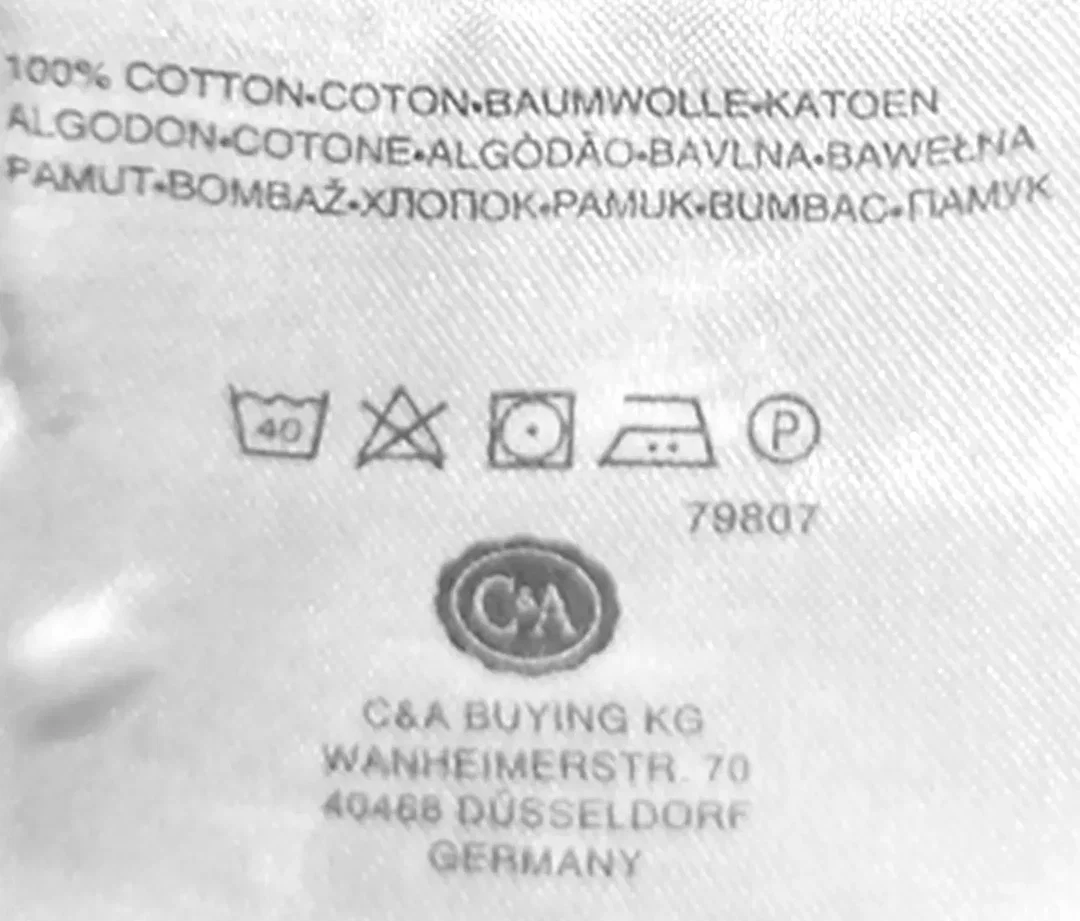 C&A Westbury Herrenhemd weiß/lila Gr. M – Bild 4