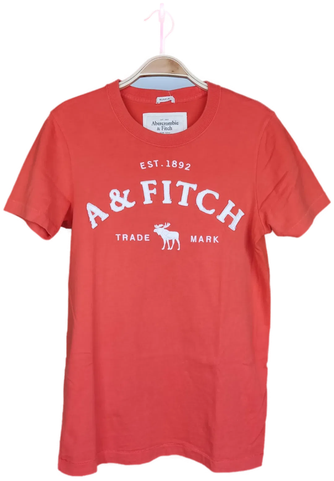 Abercrombie & Fitch Herren T-Shirt rot - S/46 - Bild 4