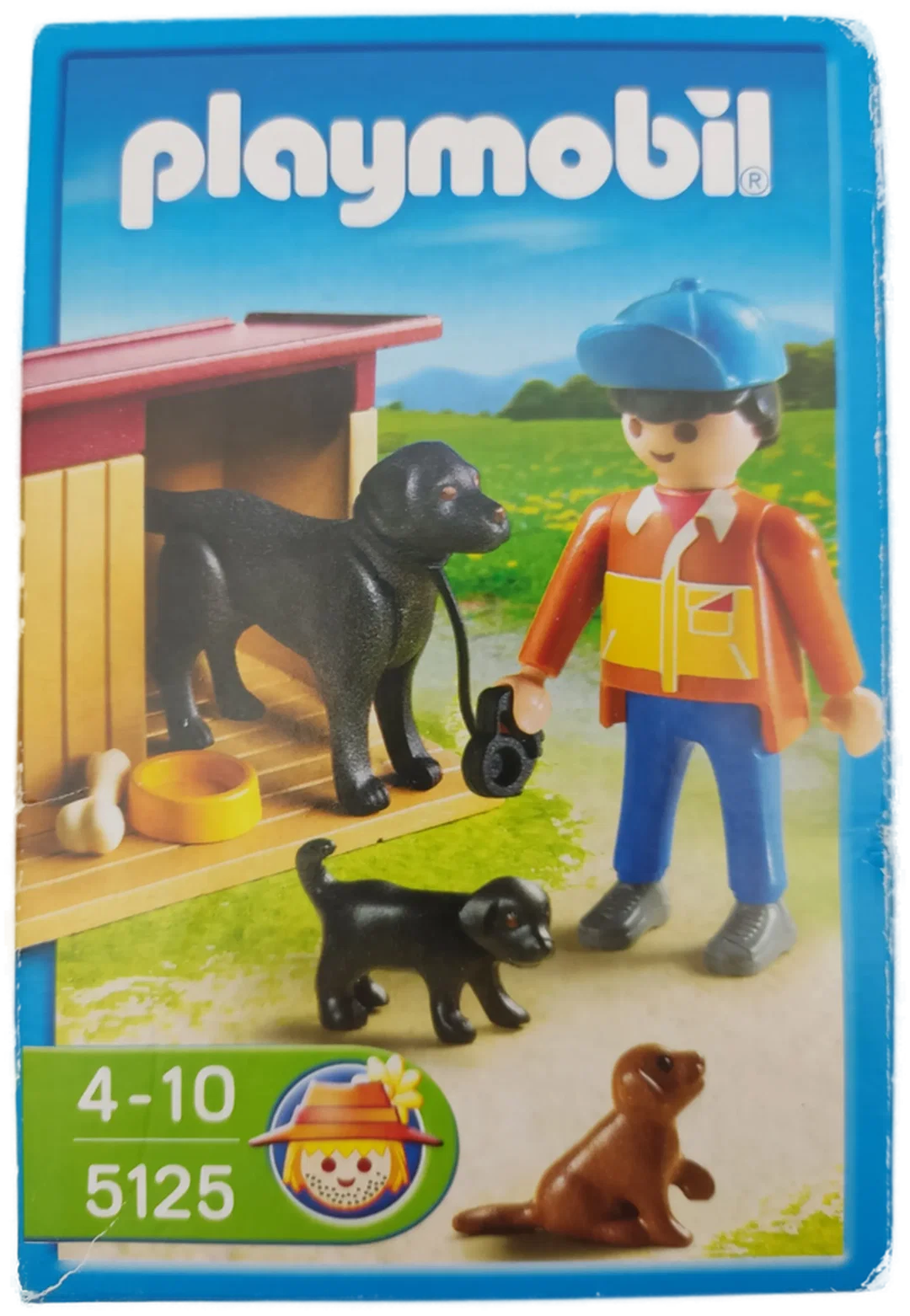 Playmobil Set 5125 (Hofhund mit Welpen), ungeöffnete Originalverpackung! Für Sammler – Bild 1