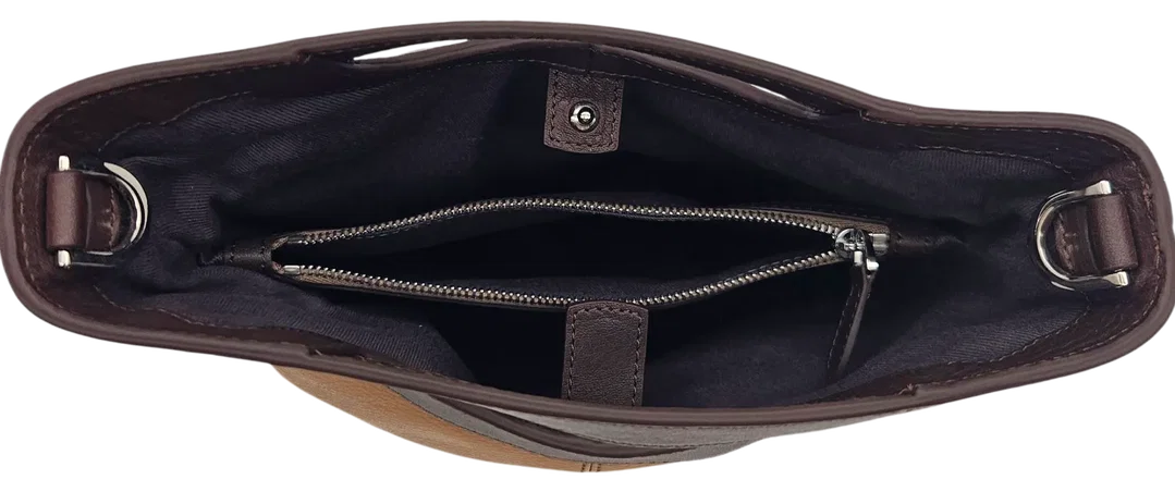 Max V. Kœnig Damen Lederhandtasche, braun - Höhe ca. 22 cm  – Bild 3