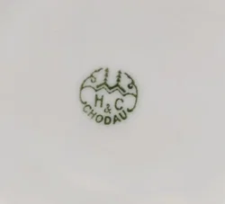 Porzellan-Kaffeegedeck H&C Chodau (Gebraucht, Patina) | Vintage-Schatz - Bild 4