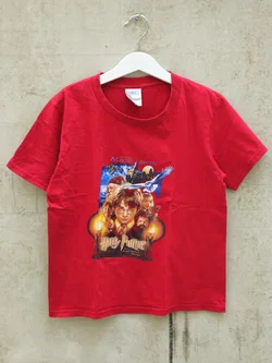 Kinder Vintage T-Shirt mit Harry Potter-Aufdruck, rot - Gr. 128