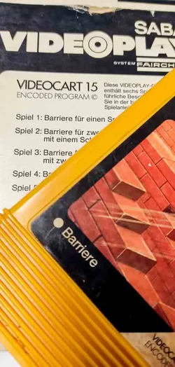 SABA Videoplay Videocart 15 – Barriere (System Fairchild) Vintage - Bild 2