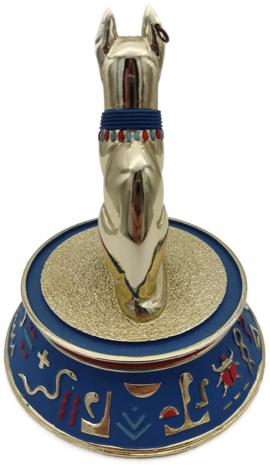 'The sacred  bast cat' Porzellan mit Glaskuppel & Zertifikat von Franklin Mint | Ägyptischer Schatz – Bild 7