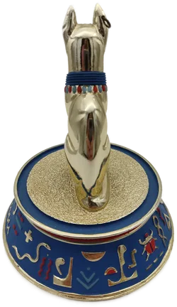 'The sacred  bast cat' Porzellan mit Glaskuppel & Zertifikat von Franklin Mint | Ägyptischer Schatz - Bild 7