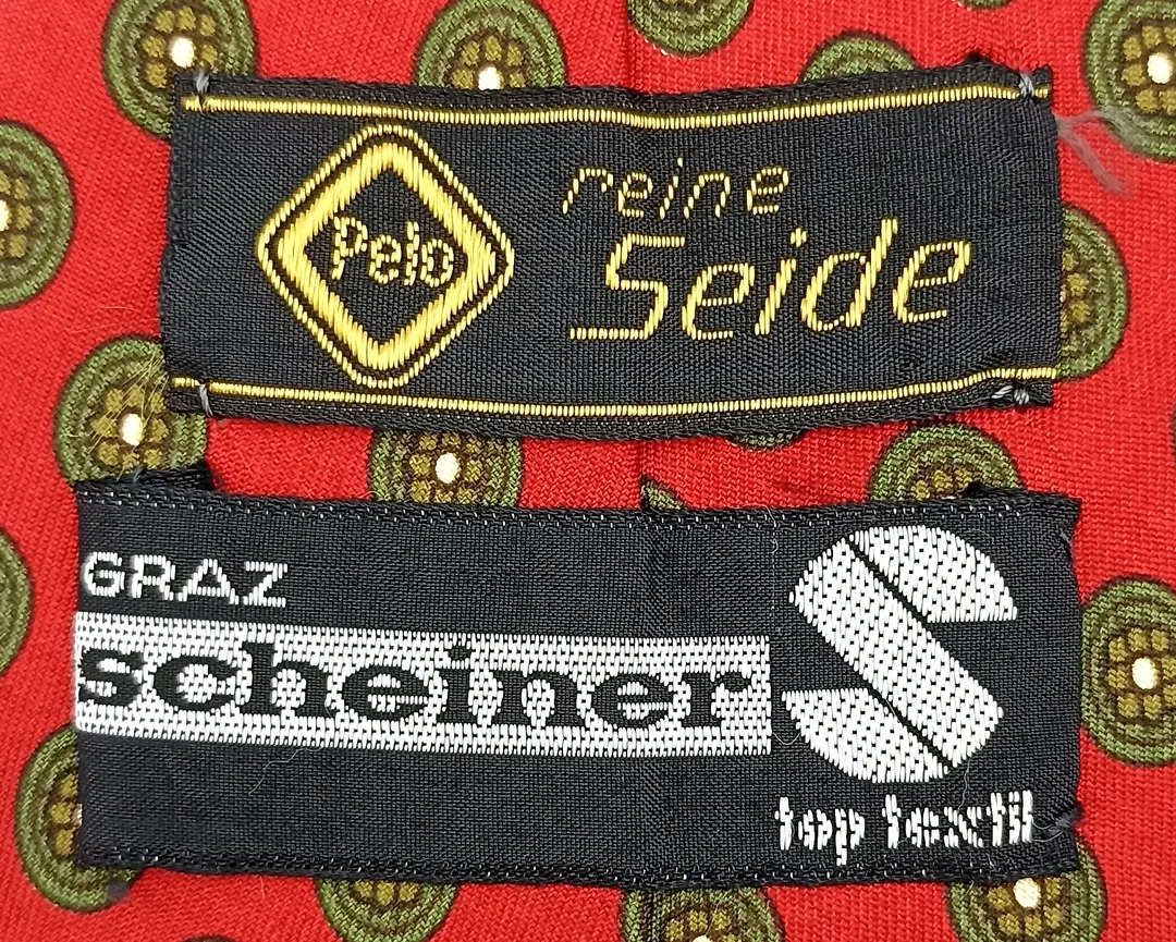 Pelo Graz Scheiner Herren Seidenkrawatte gemustert – Bild 3