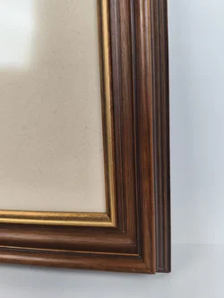 großer Bilderrahmen Holz/Gold, 44x54cm - Bild 3