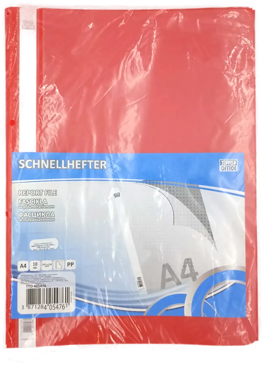 TIPTOP OFFICE Schnellhefter rot 10 Stk. A4 - Bild 1