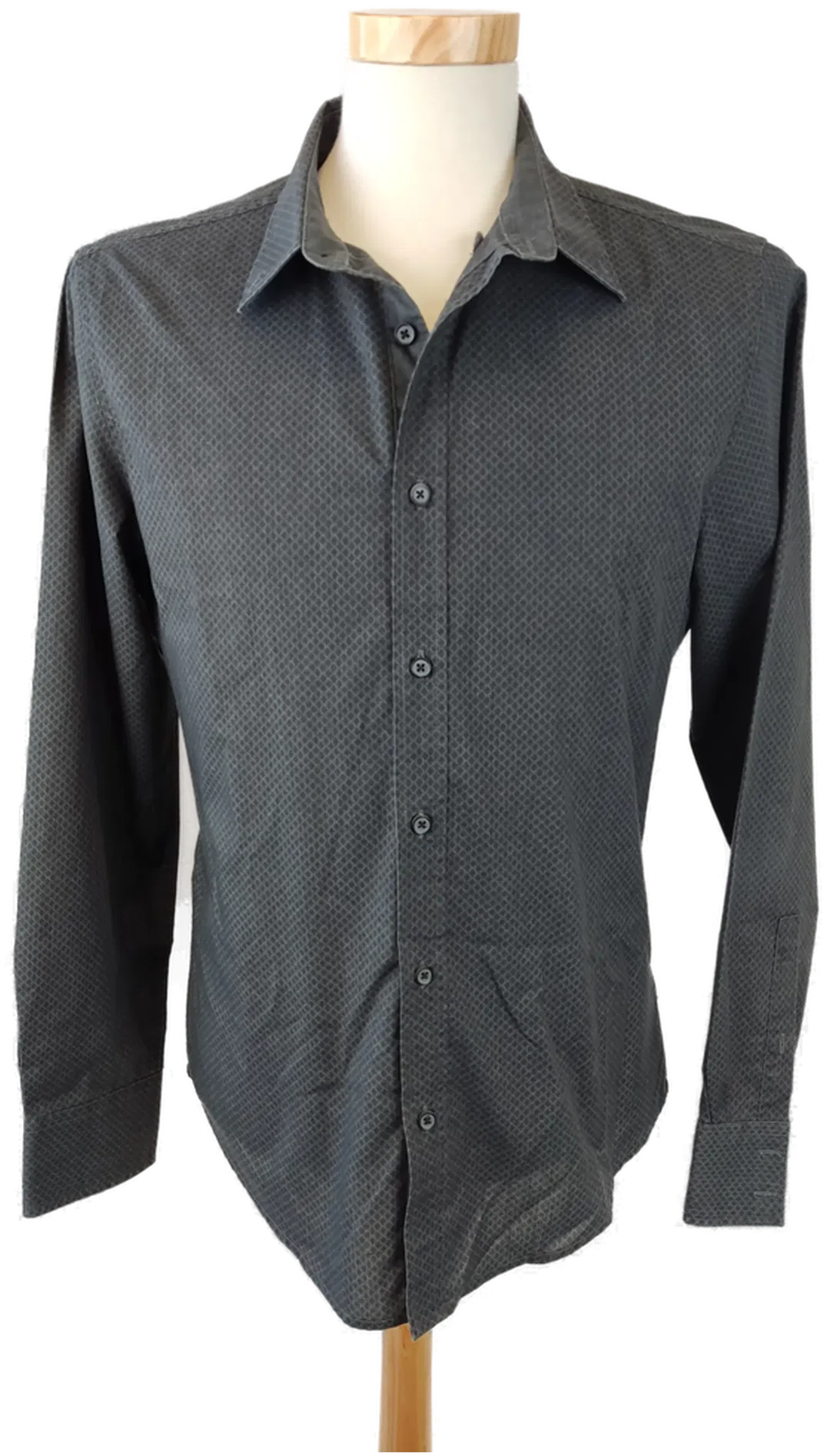 SMOG Herrenhemd grau - M (Slim fit) - Bild 1