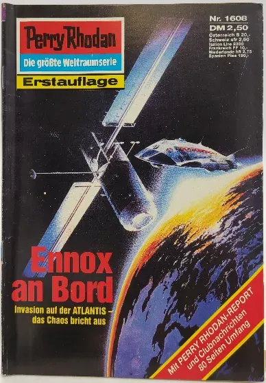  Romanheft Perry Rhodan Ennox an Bord Erstauflage Nr.1608 - Bild 2