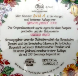 Hutschenreuther Sammelteller - „Grande Finale 2000“ von Ursula Band (Teller 2473 A) – Vorschau 3