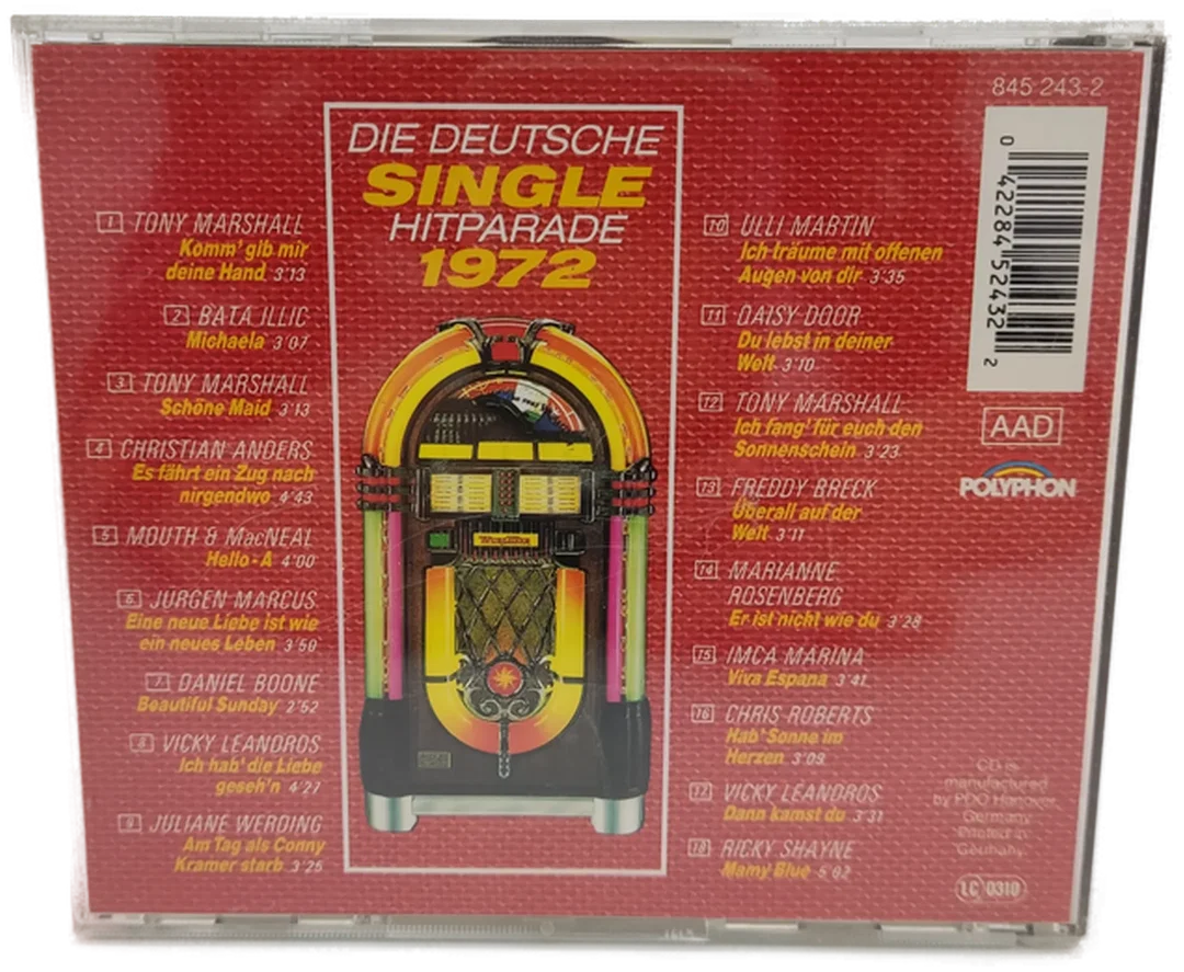 CD "Die deutsche Single Hitparade 1972" – Bild 2