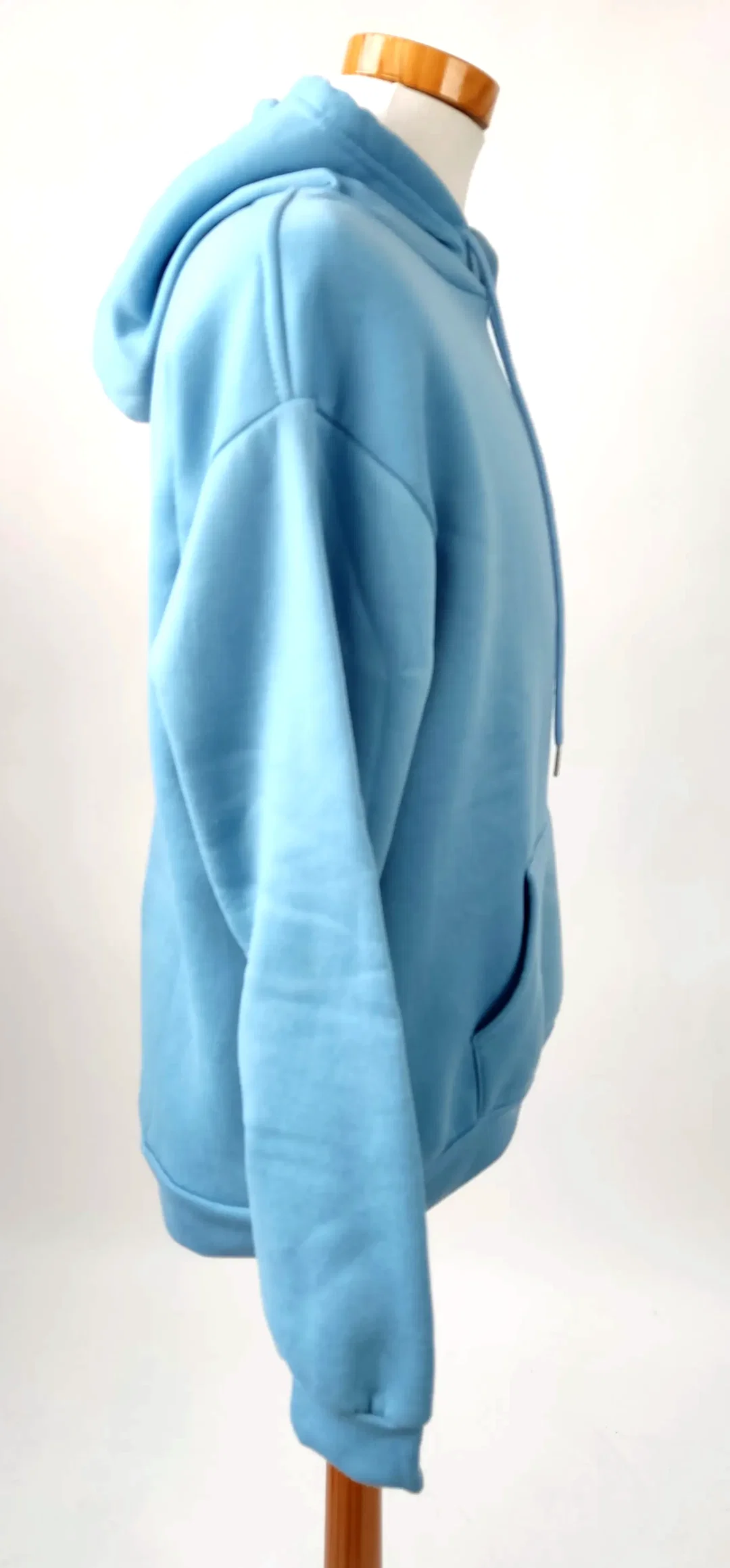Shein Herren Kapuzensweater hellblau - Gr. L/EUR 50 – Bild 3