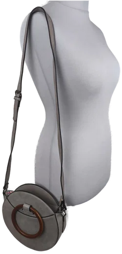 Mandoline, Handtasche rund, grau - Bild 4