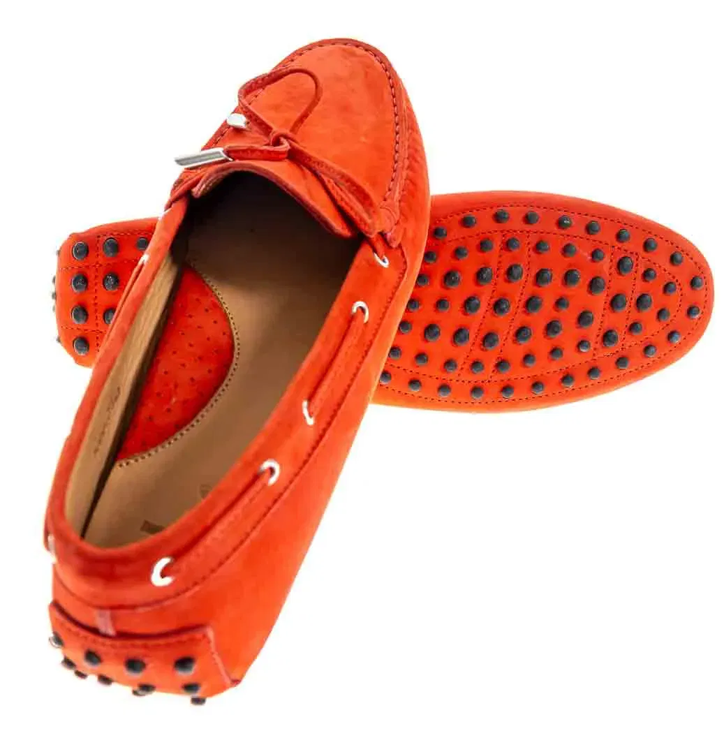 EILER Damen-Mokassins in korallenrot, Größe 42 - Bild 1