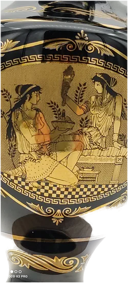 Kobaltblau Porzellanvase Sonstige 24K Gold | Griechische Schatz - Bild 5